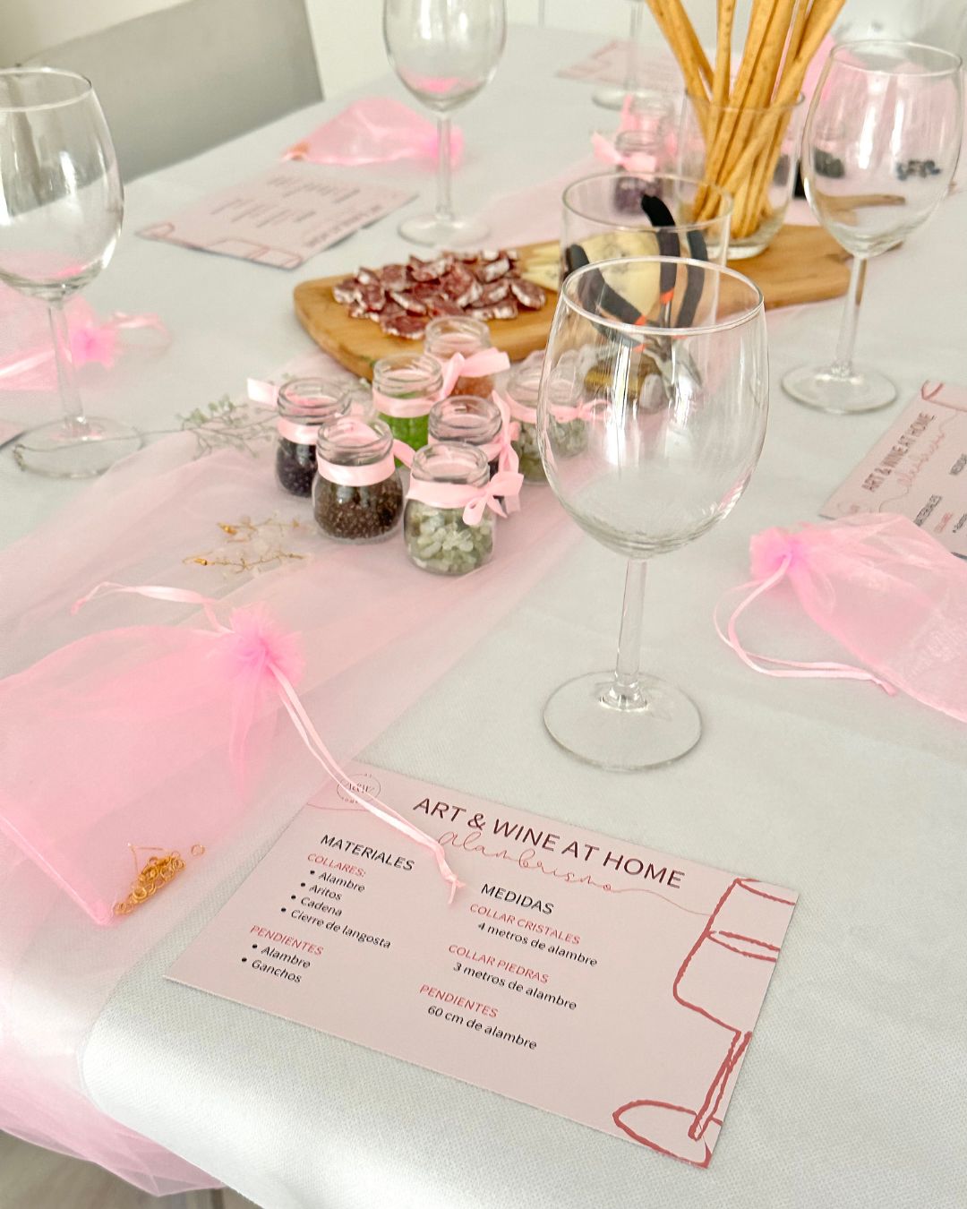 Taller de joyas y vino en Madrid 